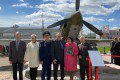 Церемония открытия  стелы «Журавли» и самолетов времен Великой Отечественной войны
